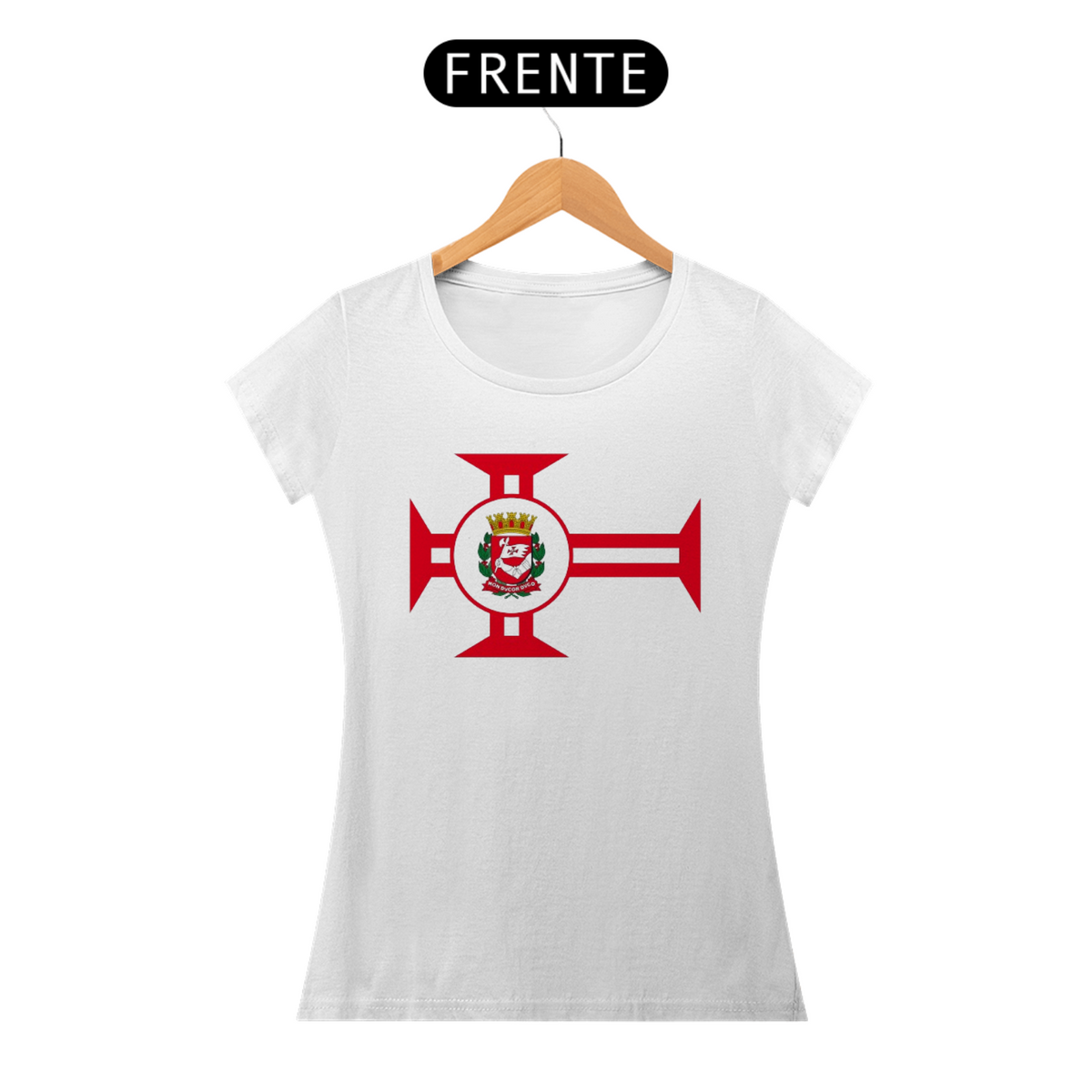 Nome do produto: Camiseta Bandeira Cidade de São Paulo Feminina