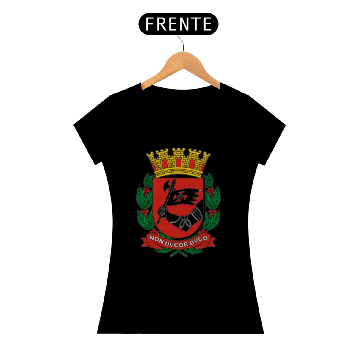 Nome do produto: Camiseta Brasão Cidade de São Paulo Feminina