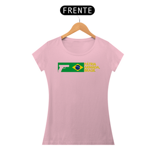 Nome do produtoCamiseta Pátria Armada Brasil Feminina