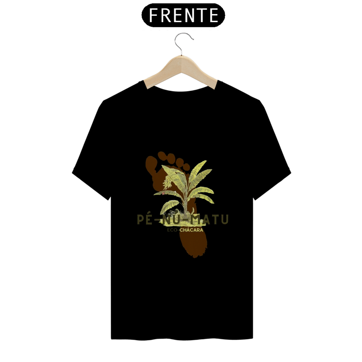 Nome do produto: Camiseta Masculina Exclusiva Eco Chácara Pé Nu Matu