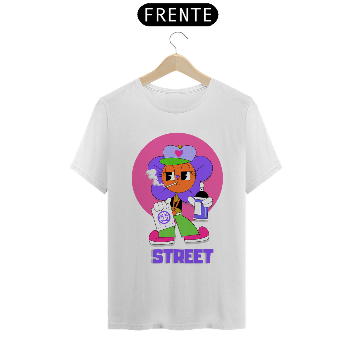 Nome do produto: Camiseta Street Flor