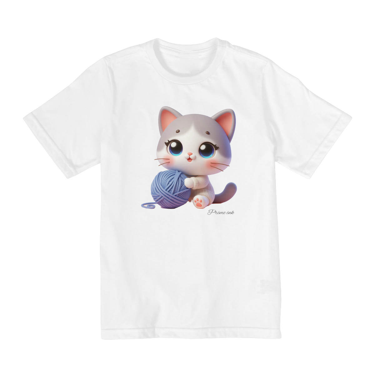 Nome do produto: Camisa Quality Infantil Gatinho (2 A 8)