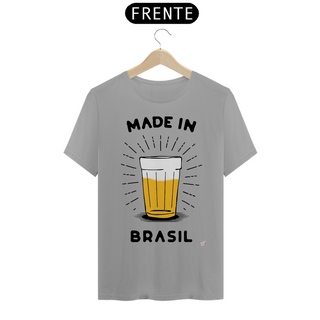 Nome do produtoCamiseta Made in Brasil Escrita Preta - Copo Americano de Cerveja