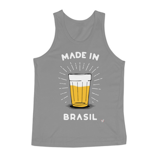 Regata Made in Brasil Escrita Branca- Copo Americano de Cerveja