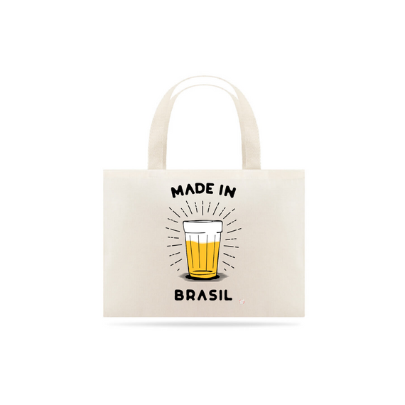 Ecobag Grande Made in Brasil - Copo Americano de Cerveja