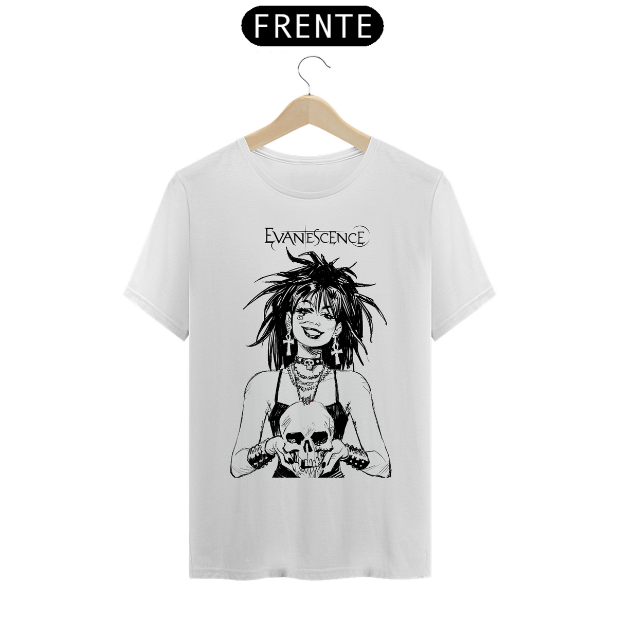 Nome do produto: Camiseta Desenho Amy Lee - Evanescence