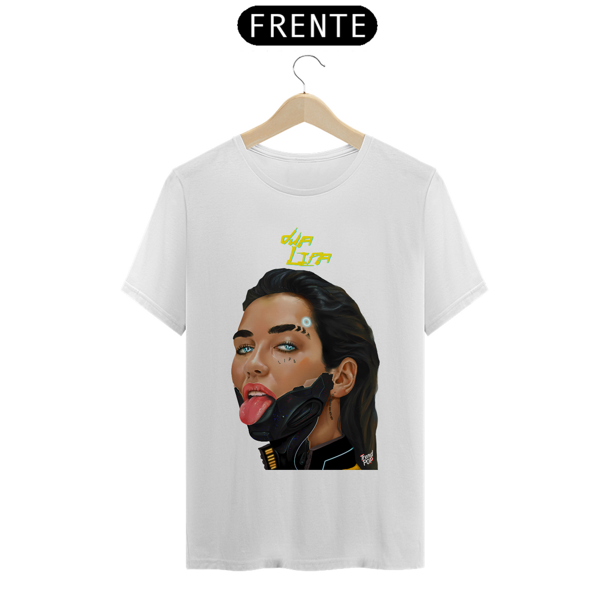 Nome do produto: Camiseta Dua Lipa CyberPunk