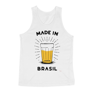 Regata Made in Brasil Escrita Preta- Copo Americano de Cerveja