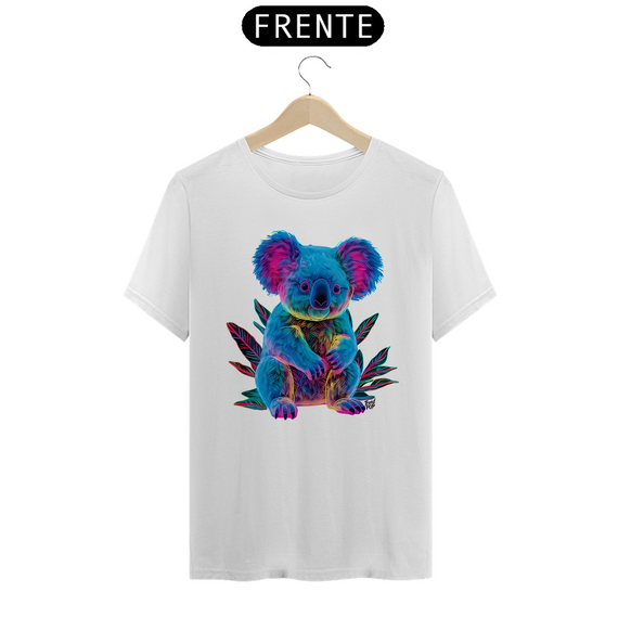 Camiseta Koala Neon BRANCA