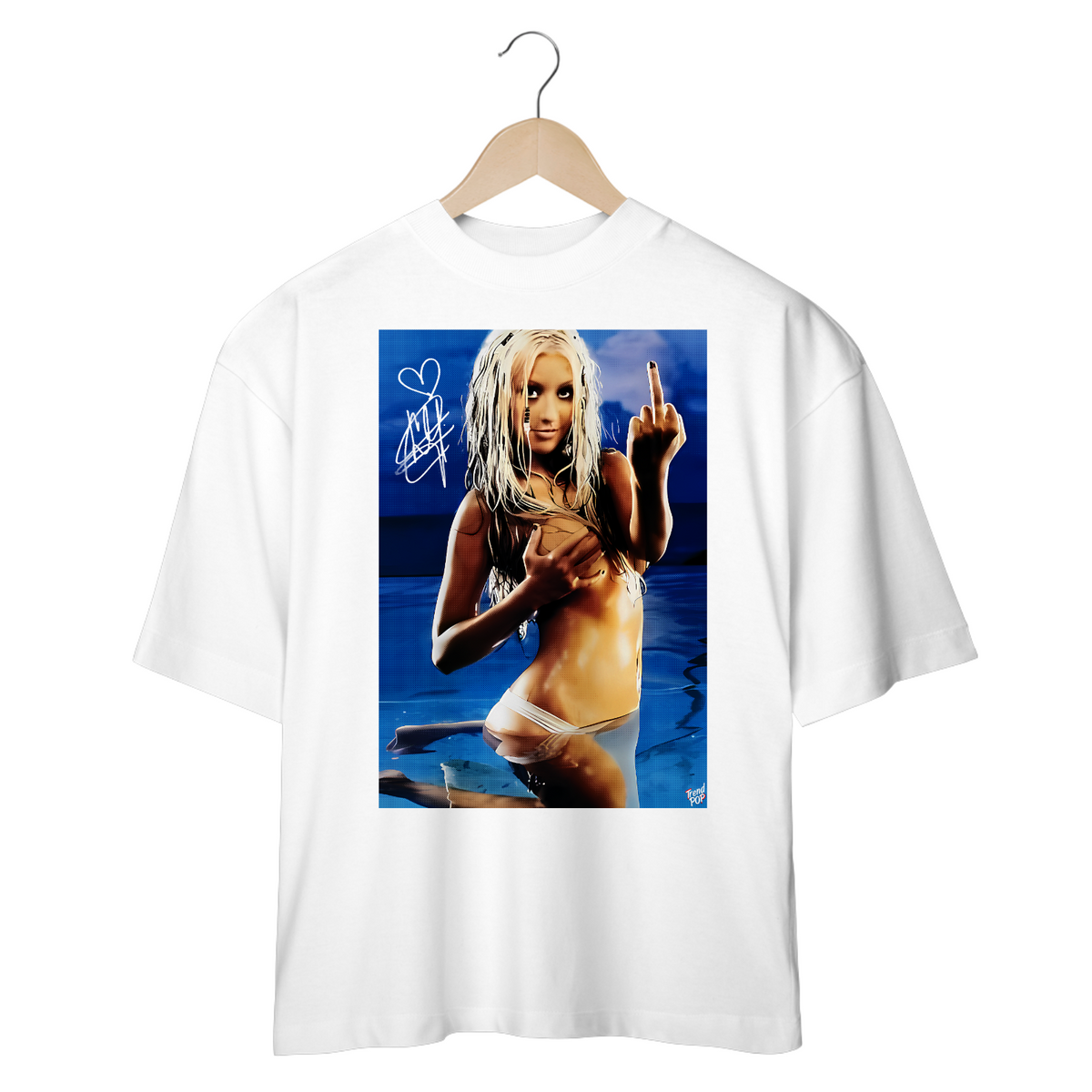 Nome do produto: Camiseta Christina Aguilera Dirty OVERSIZED