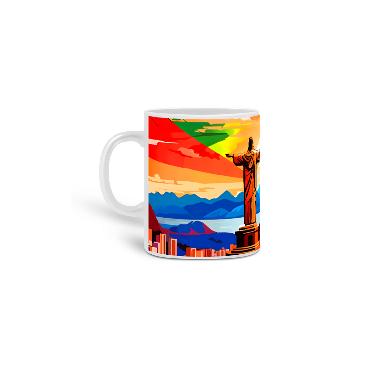 Nome do produto: Caneca Cristo Redentor Entardecer