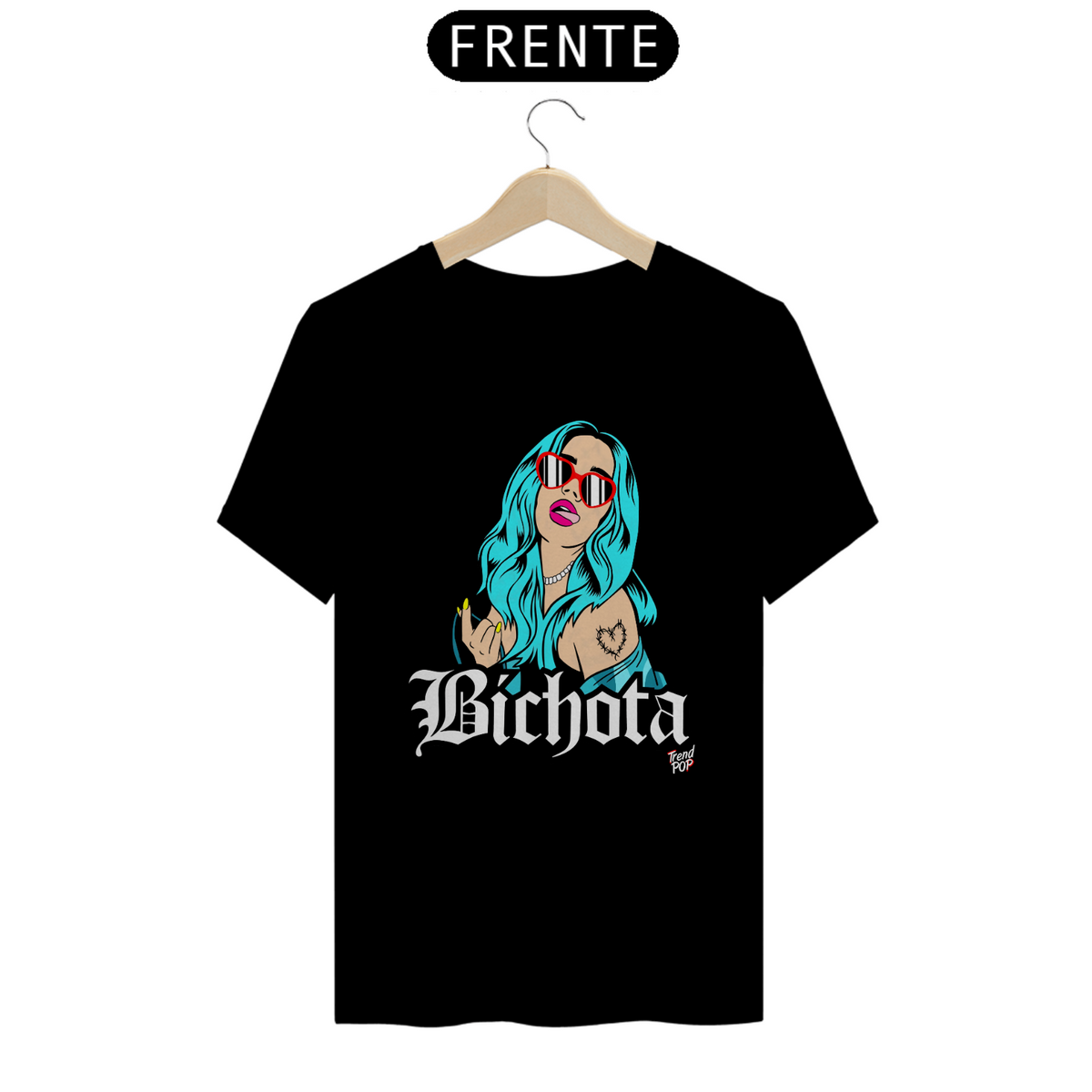 Nome do produto: Camiseta Karol G Bichota Preta