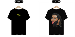 Camiseta Dua Lipa CyberPunk Frente e Costas