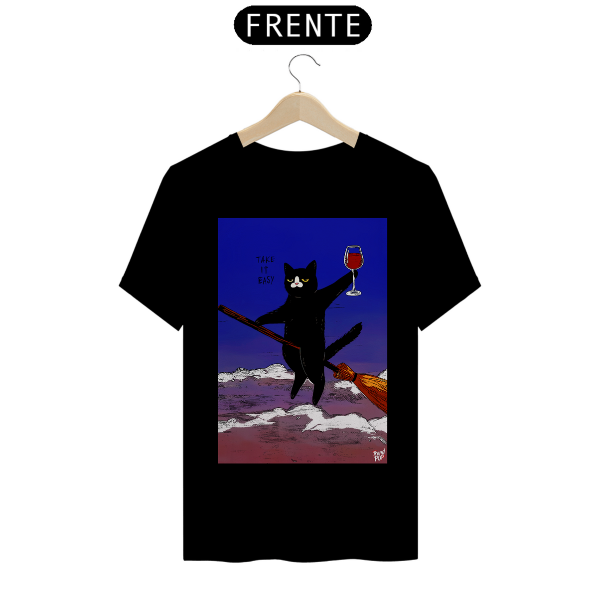 Nome do produto: Camiseta Black Cat - Take It Easy