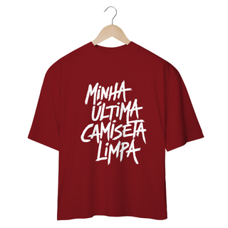 Nome do produtoÚltima Camiseta Limpa - Oversized PRETA