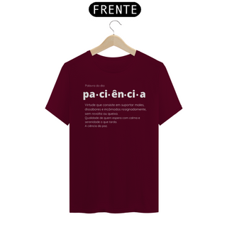 Nome do produtoCamiseta Paciência PRETA