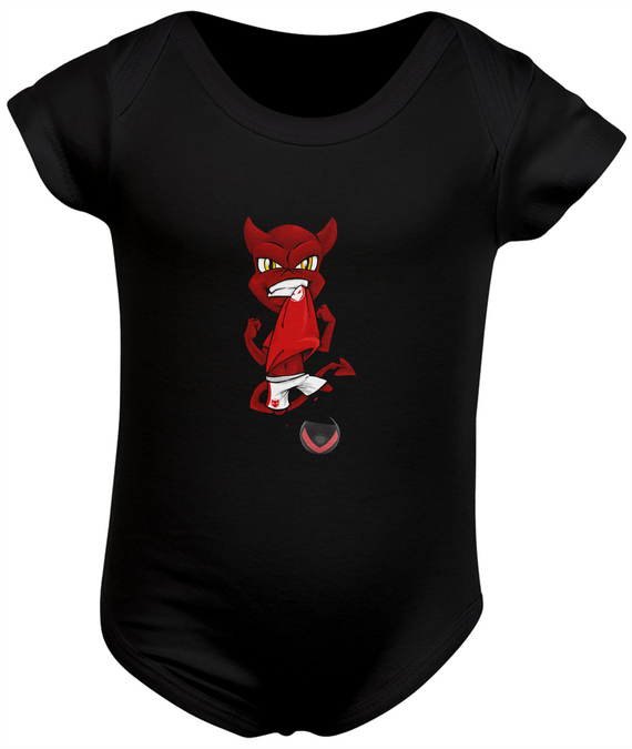 Body Bebê Mascote Red Devil 