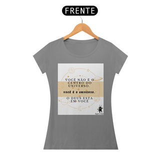 Nome do produtoCamiseta feminina você é o universo.