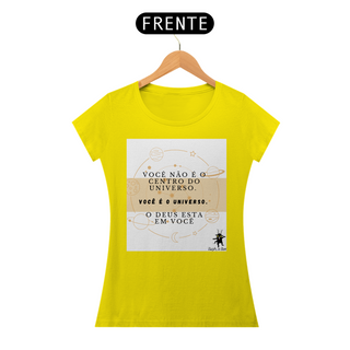 Nome do produtoCamiseta feminina você é o universo.