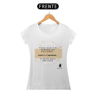 Nome do produtoCamiseta feminina você é o universo.