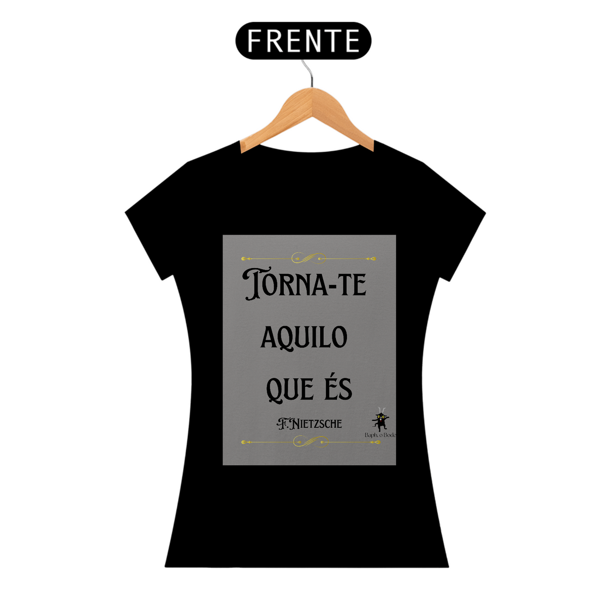 Nome do produto: Camiseta feminina Baph, o Bode