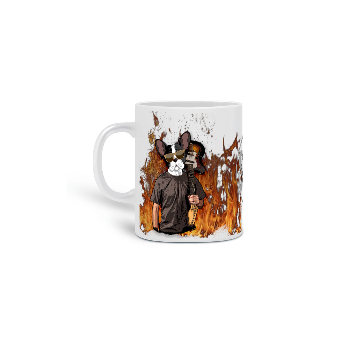 Nome do produto: Caneca Guitar Dogs