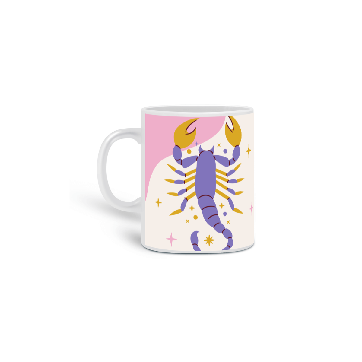 Nome do produto: caneca câncer - só um café com açúcar para acalmar o coração de uma escorpiana