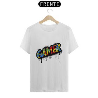 Camiseta Gamer com Símbolo do Autismo