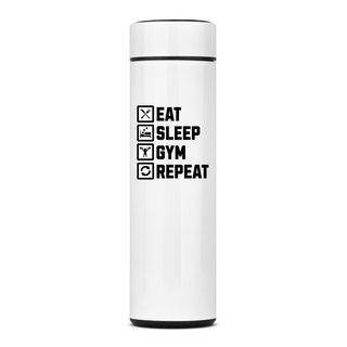 Nome do produtoGarrafa Térmica 400ml De Aço Inox - Eat Sleep Gym Repeat