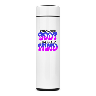 Nome do produtoGarrafa Térmica 400ml De Aço Inox - Stronger Body Stronger Mind