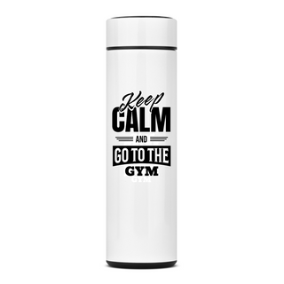 Nome do produtoGarrafa Térmica 400ml De Aço Inox - Keep Calm And Go To The Gym