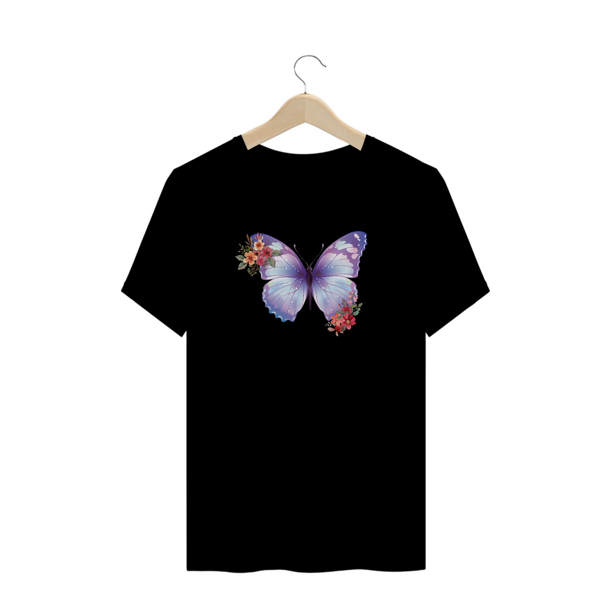 Nome do produto: Camiseta longa Unissex - borboletas