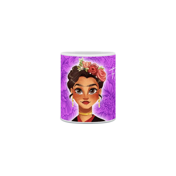 Caneca Frida Kahlo Arte Especial - Sandroka