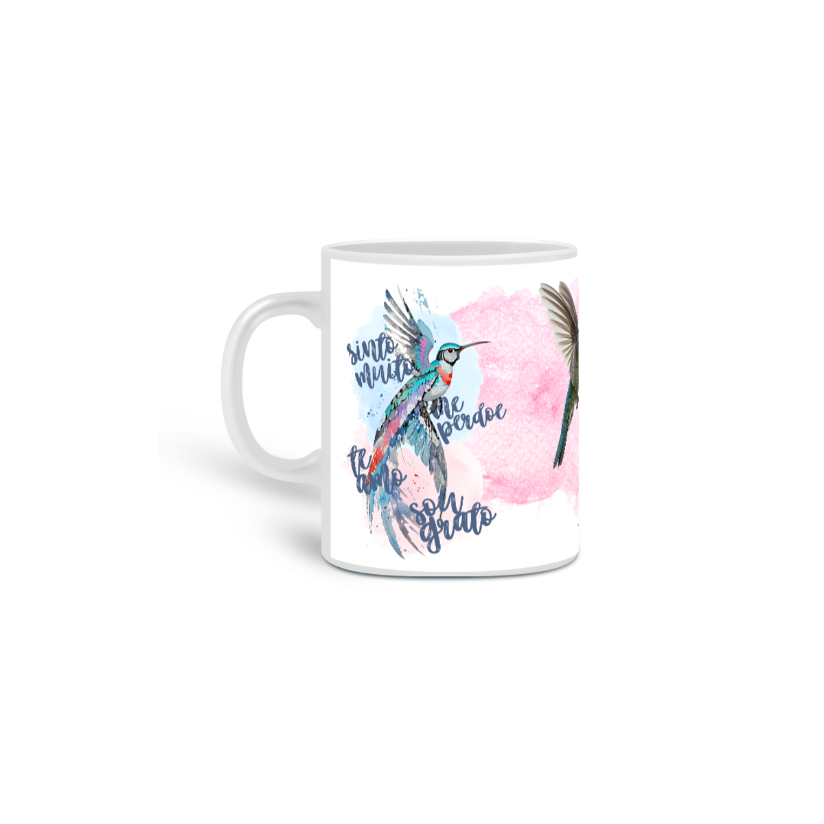 Nome do produto: Caneca - Ho\'oponopono Colibri - Vladia Hass