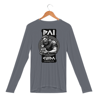 Nome do produtoCAMISA MANGA LONGA SPORT DRY UV | PAI CUIDA PROVÉRBIOS 3:11-12