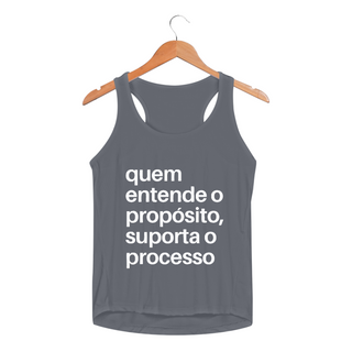 Nome do produtoREGATA FEMININA SPORT DRY UV | QUEM ENTENDE O PROPÓSITO, SUPORTA O PROCESSO