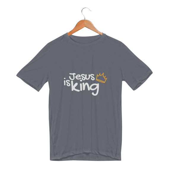 CAMISETA SPORT DRY UV | JESUS IS KING