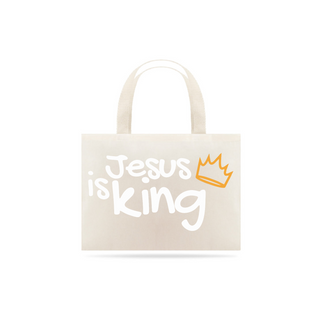 Nome do produtoECO BAG GRANDE | JESUS IS KING