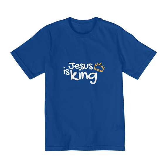 CAMISA QUALITY INFANTIL 2 A 8 | JESUS IS KING