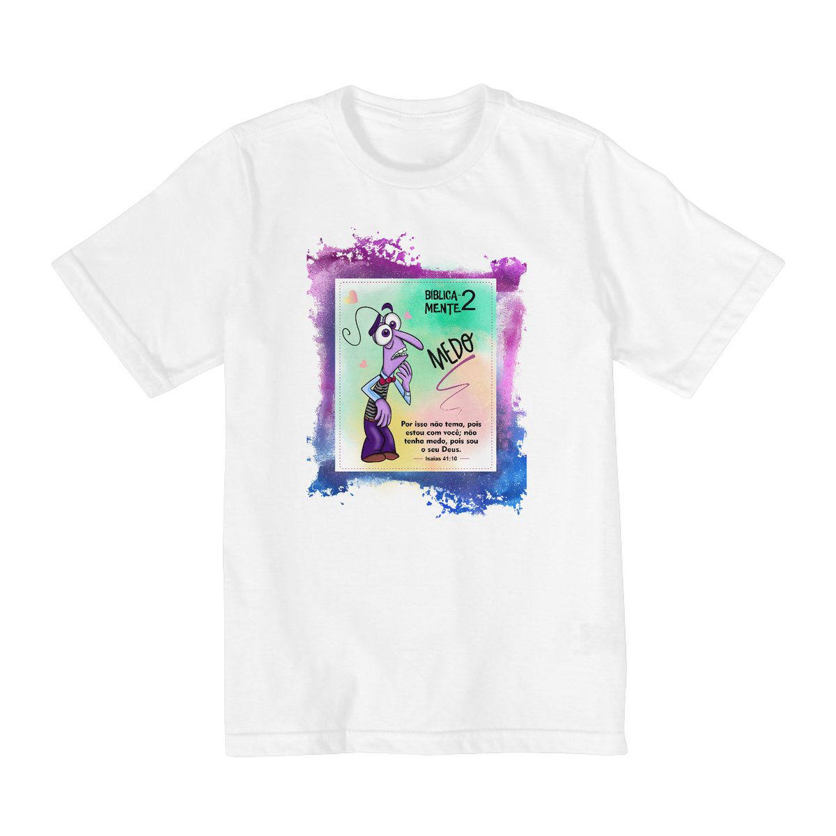 Nome do produto: CAMISA QUALITY INFANTIL (10 A 14) | BIBLICAMENTE 2 (MEDO)