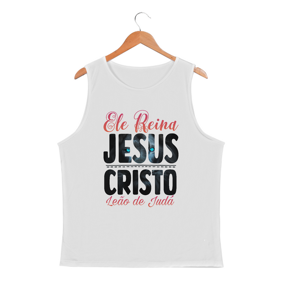 REGATA MASCULINA SPORT DRY UV BABY LONG SPORT DRY UV | ELE REINA JESUS CRISTO LEÃO DE JUDÁ