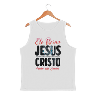 Nome do produtoREGATA MASCULINA SPORT DRY UV BABY LONG SPORT DRY UV | ELE REINA JESUS CRISTO LEÃO DE JUDÁ