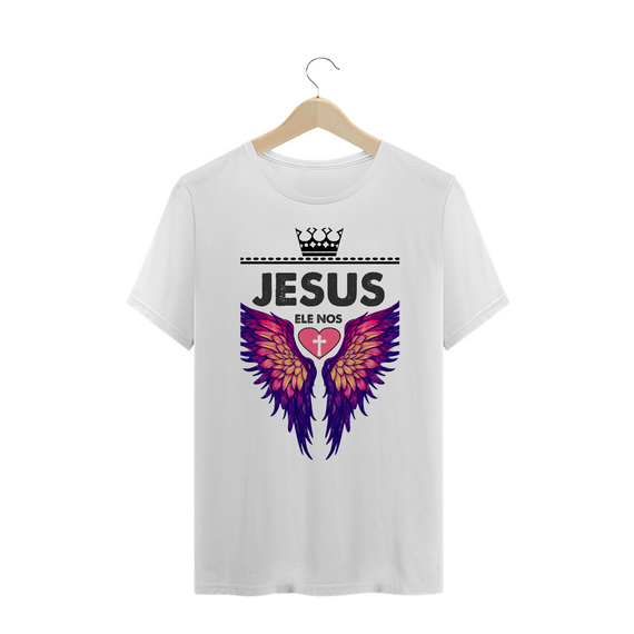 CAMISA PLUS SIZE | JESUS - ELE NOS AMOU