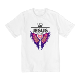 CAMISA QUALITY INFANTIL 2 A 8 | JESUS - ELE NOS AMOU