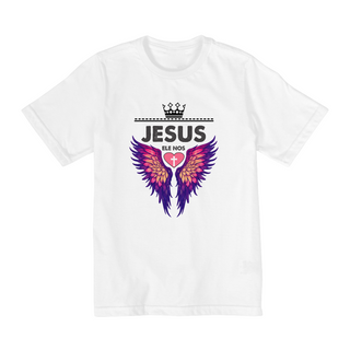 Nome do produtoCAMISA QUALITY INFANTIL 10 A 14 | JESUS - ELE NOS AMOU