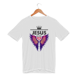 CAMISETA SPORT DRY UV | JESUS - ELE NOS AMOU