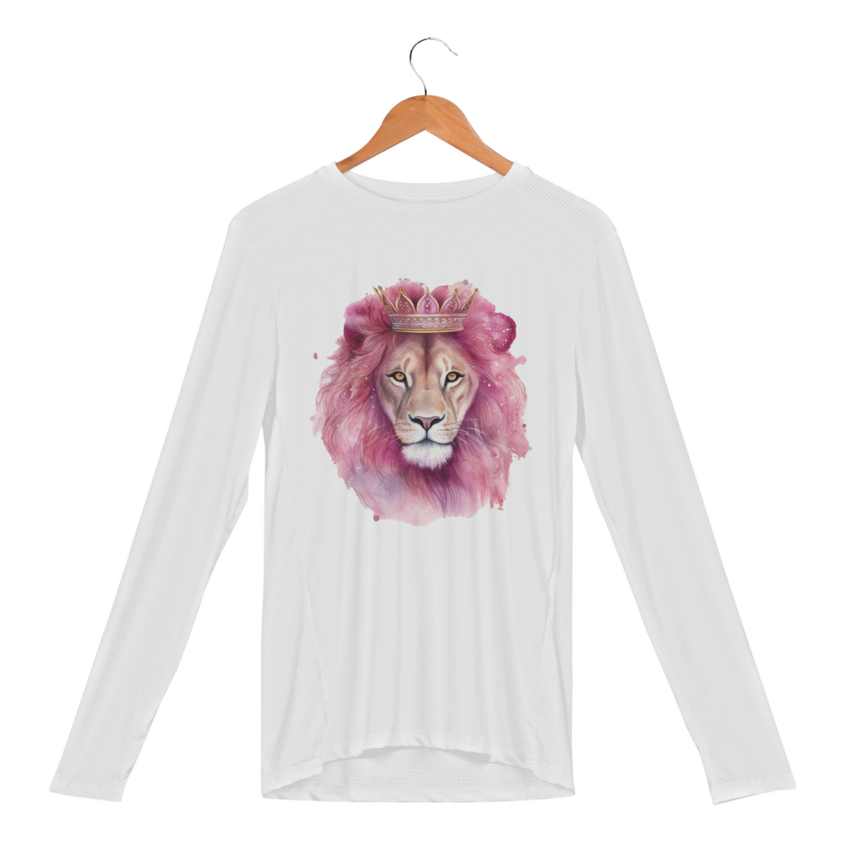 Nome do produto: CAMISA MANGA LONGA SPORT DRY UV | LEÃO DA TRIBO DE JUDÁ ROSA