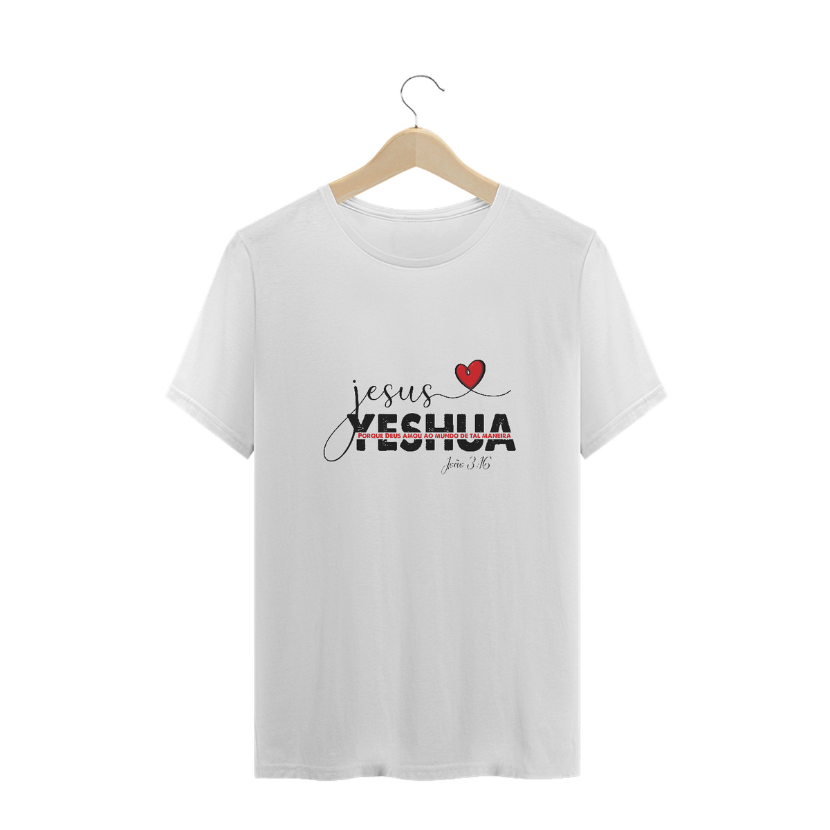 Nome do produto: CAMISA PLUS SIZE | JESUS YESHUA JOÃO 3:16