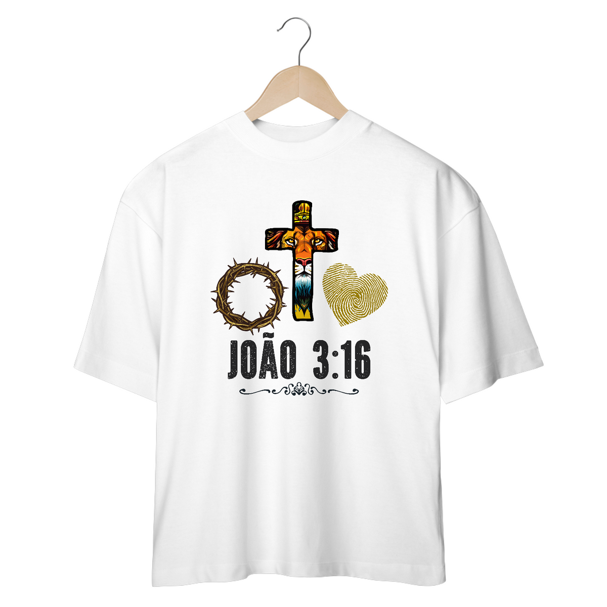 Nome do produto: CAMISA OVERSIZED | JOÃO 3:16