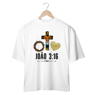 Nome do produtoCAMISA OVERSIZED | JOÃO 3:16